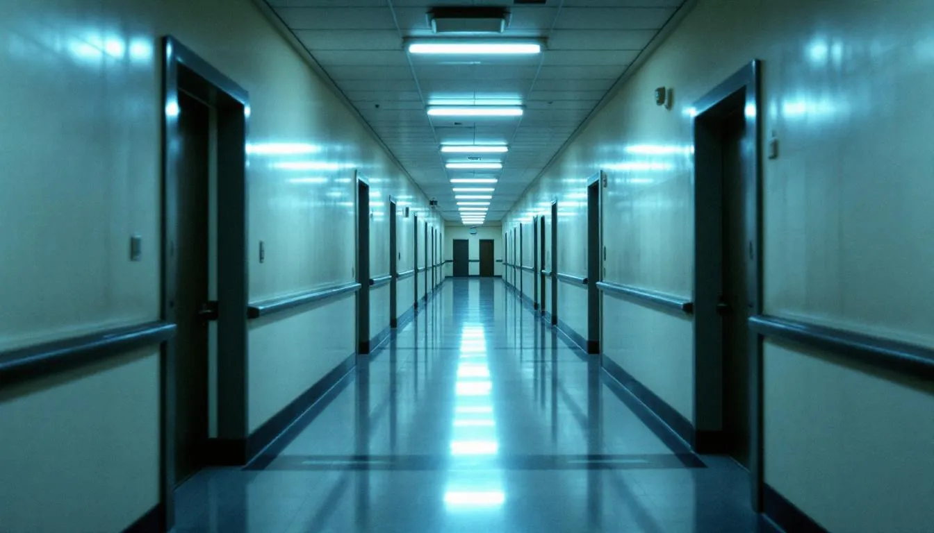 Empty Italian government office corridor representing the bureaucratic process